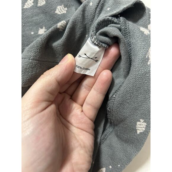 Rylee & Cru Gray Blue Fish Print Button Up Sweater Size 12-18 Months - Picture 3 of 6